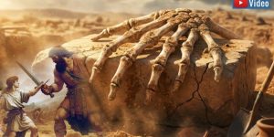 Das angeblich echte Grab des biblischen Riesen Goliath in Israel - aber auch in Sachsen-Anhalt! (Bilder: YouTube-KI & gemeinfrei / Montage/Bearbeitung: Fischinger)