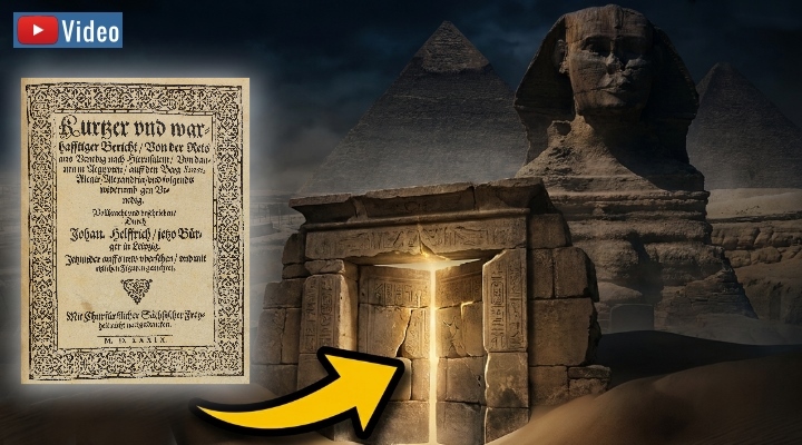 Geheimkammern und versteckte Zugänge in der Sphinx von Gizeh und unmögliche Reiseberichte - Fischinger-Online (Bilder: YouTube-KI & gemeinfrei / Montage/Bearbeitung: Fischinger)