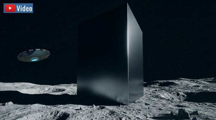 "Große monolithische Strukturen auf dem Mond - und vielleicht wissen wir es sogar bald alle" - behauptet Luis Elizondo (Bilder: gemeinfrei & Fischinger / Montage: Fischinger)