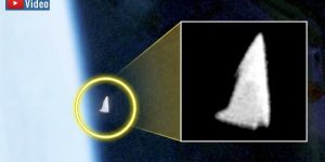 Neue UFO-Akten des US-Kriegsministeriums freigegeben - aber was fotografierte die NASA 1996 im All? (Bilder: gemeinfrei / Montage: Fischinger-Online)