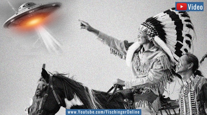 Eine Alien-Begegnung vor über 200 Jahren? Das rätselhafte Erlebnis eines Indianers in den USA (Bilder: gemeinfrei & envato / Montage: Fischinger)